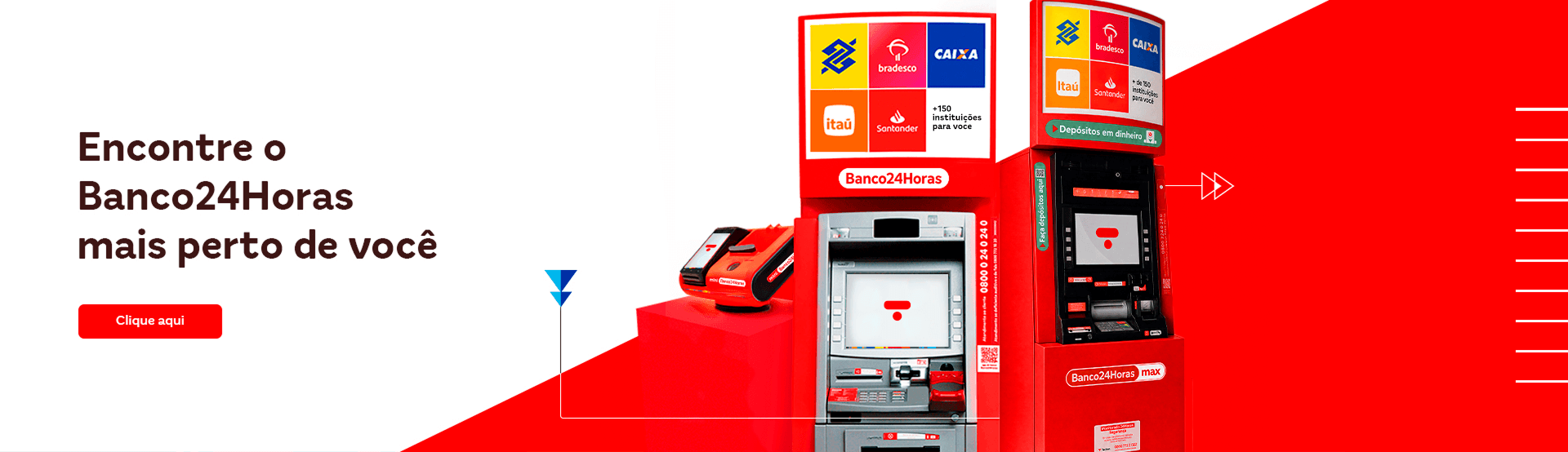 Encontre um Banco24Horas perto de você