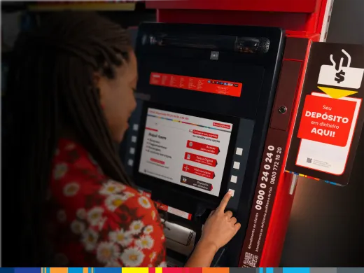 Depósito em dinheiro é no Banco24Horas