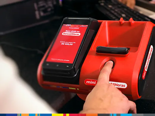Depósito em dinheiro é no Banco24Horas