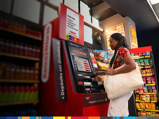 Depósito em dinheiro é no Banco24Horas