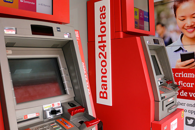 Use our ATMs in Brazil - Banco24Horas